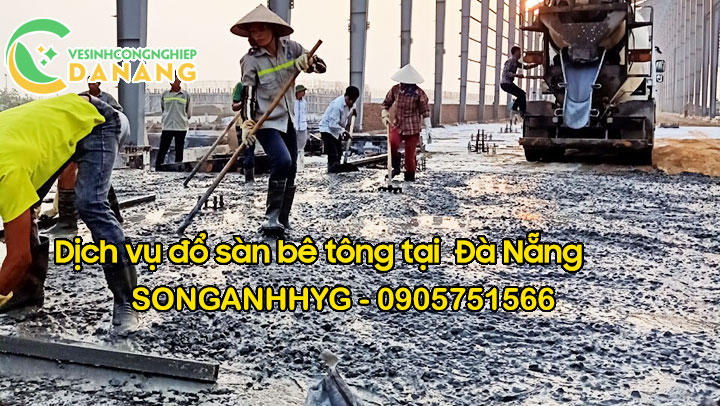 Thi công đổ bê tông sàn tại Đà Nẵng