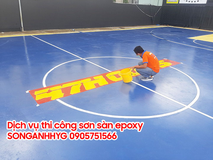 Thi công sơn epoxy sân thể thao tại Đà Nẵng