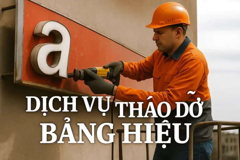 Dịch vụ tháo dỡ bảng hiệu tại Đà Nẵng
